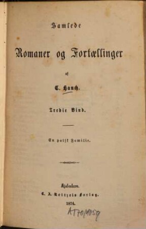 Samlede romaner og fortaellinger, 3