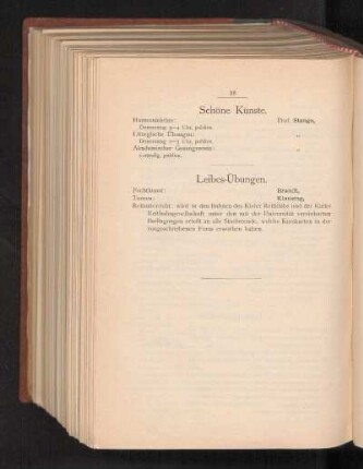 Leibes-Übungen.