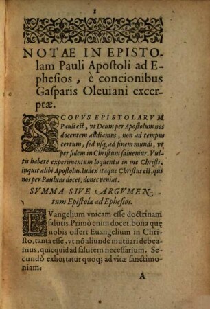 In epistolam Pauli ad Ephesios notae
