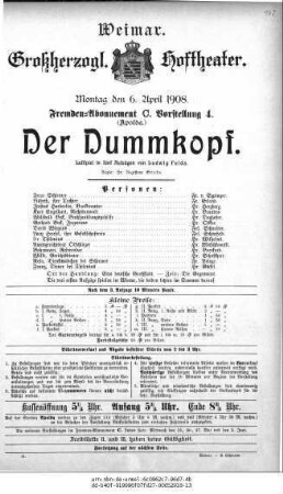 Der Dummkopf