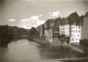 Alte Häuser an der Neiße : Görlitz, alte Häuser an der Neiße (heute: Zgorzelec)