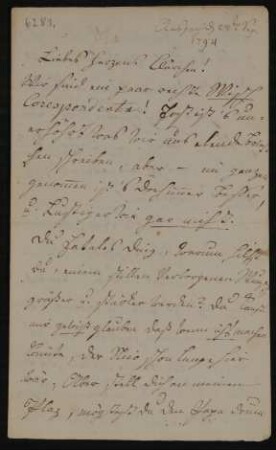 Brief von Luise Marie Anna Nicolovius an Clara von Clermont vom 28.9.1794