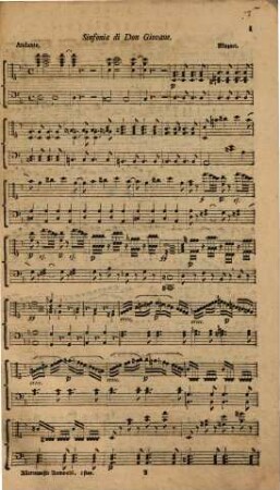 Allerneueste Auswahl von Gesängen aus den vorzüglichsten Opern der deutschen Bühne : fürs Clavier und Gesang eingerichtet, 1. Aus der Oper Don Jouan. Aus der Liebe im Narrenhause