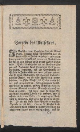 Vorrede des Ubersetzers
