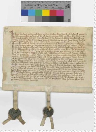 Der Knappe Heinrich von Schwerin verkauft Herrn Ludemann van der Sulten und seinem Sohne Clawes für 24 Mark seine drei Höfe in Lübberstedt.