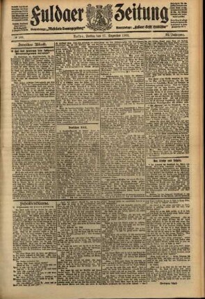 Zweite Ausgabe vom Freitag, den 17. Dezember 1909.