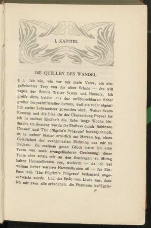 I. Kapitel - Die Quellen des Wandel