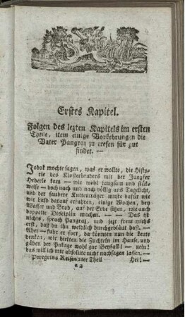 Erstes Kapitel. - Zwey und dreyßigstes Kapitel.