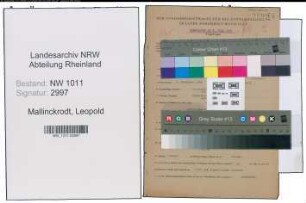 Entnazifizierung Leopold Mallinckrodt , geb. 04.11.1883 ()
