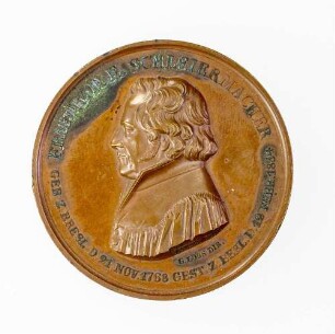 Medaille auf den Tod von Friedrich Schleiermacher