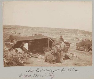 Im Beduinenlager bei kitim. Dalman, Eberhard, Volz.