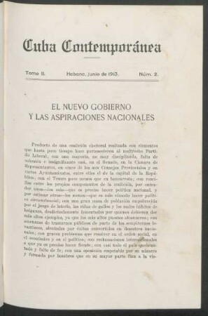 El nuevo gobierno y las aspiraciones nacionales