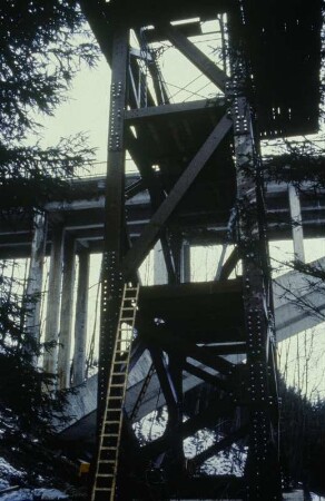 Einsatz des SS 80-Brückengerätes, beim Umbau der Tiefentalbrücke bei Roßhaupten