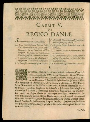 Caput V. De Regno Daniae.