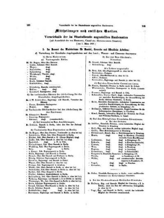 Verzeichnis der im Staatsdienste angestellten Baubeamten