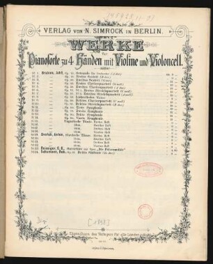 Erste Symphonie : [op. 68]