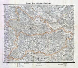 Reichskarte: Karte der Kreise Lüchow und Dannenberg