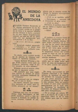 El mundo de la anécdota