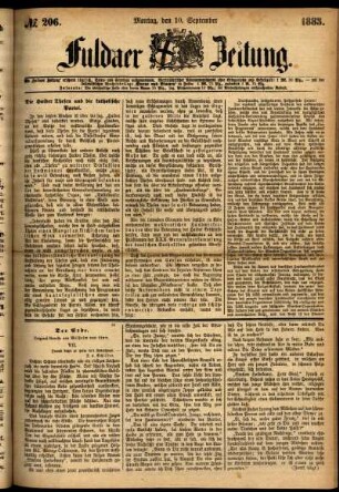 Ausgabe vom Montag, den 10. September 1883.