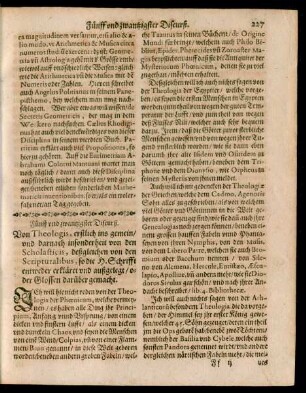 Fünff und zwantzigster Discurß. Von Theologis ...