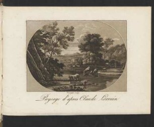 Paysage d'apres Claude Lorrain