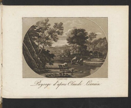 Paysage d'apres Claude Lorrain