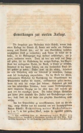 Bemerkungen zur vierten Auflage.