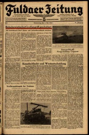 Ausgabe vom Donnerstag, den 04. Mai 1944.