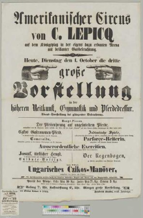 Amerikanischer Circus von C. Lepicq