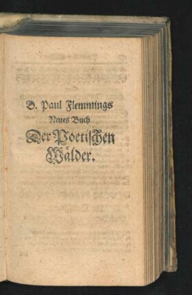 Neues Buch Der Poetischen Wälder.