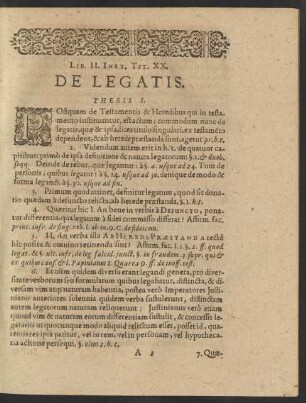 Lib. II. Inst. Tit. XX. De Legatis.
