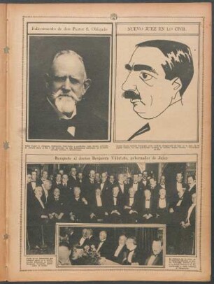 Banquete al doctor Benjamín Villafañe, gobernador de Jujuy