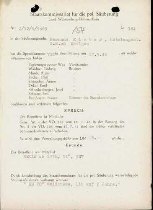 Kleber, Hermann