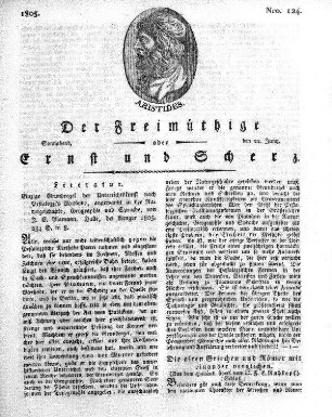 Nro. 124, Sonnabend, den 22. Juny 1805