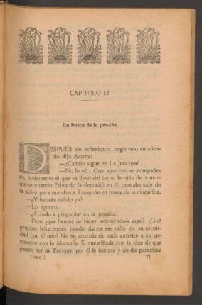 Capítulo LI - En busca de la prueba