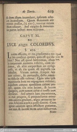Caput XI. De Luce Atque Coloribus