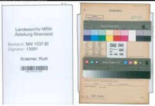 Entnazifizierung Rudi Kraemer , geb. 31.10.1907 (Assessor)