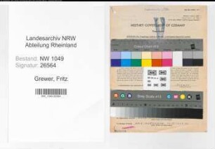Entnazifizierung Fritz Grewer , geb. 06.11.1902 (Stadtinspektor)