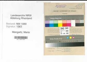 Entnazifizierung Maria Mangartz , geb. 16.03.1909 ()