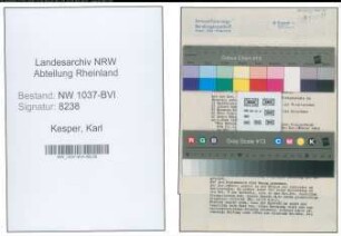 Entnazifizierung Karl Kesper , geb. 02.12.1890 (Krankenhausverwalter)