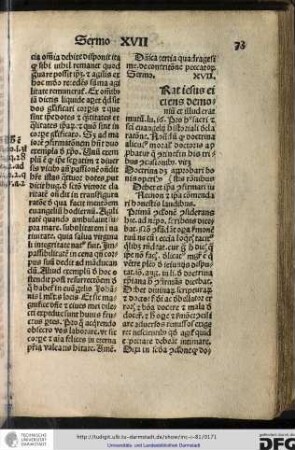 Dominica tertia quadragesime de contritione peccatorum, sermo XVII.
