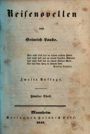 Reisenovellen, 5