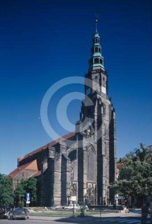 Katholische Pfarrkirche St. Stanislaus und Wenzel Schweidnitz von NW