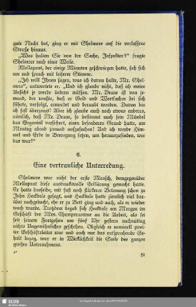 6. Eine vertrauliche Unterredung