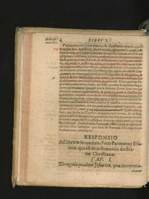 Responsio Ad librum secundum ... qui est de testimoniis doctrinae Christianae.