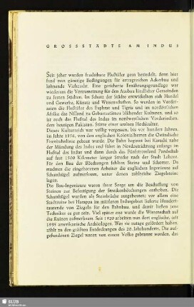 Grossstädte Am Indus