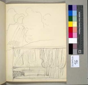 Landschaft und Wolkenstudie