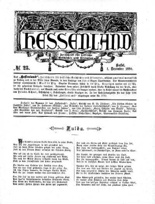 No. 23, 1. Dezember 1890