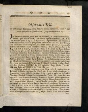 407-418, Observatio LVII - LXII
