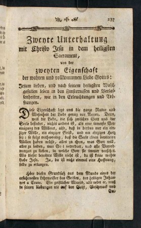 237-290, Zweyte Unterhaltung.